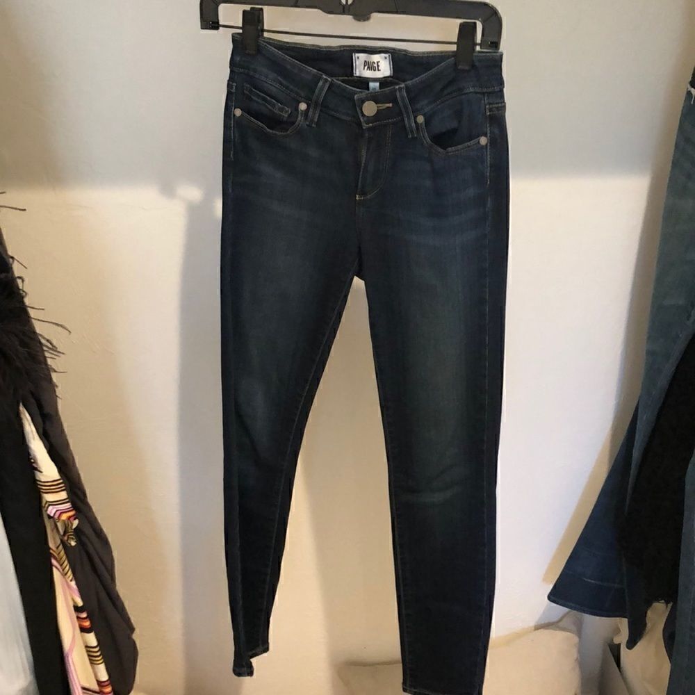 Paige stretch verdugo skinny jeans sz 25